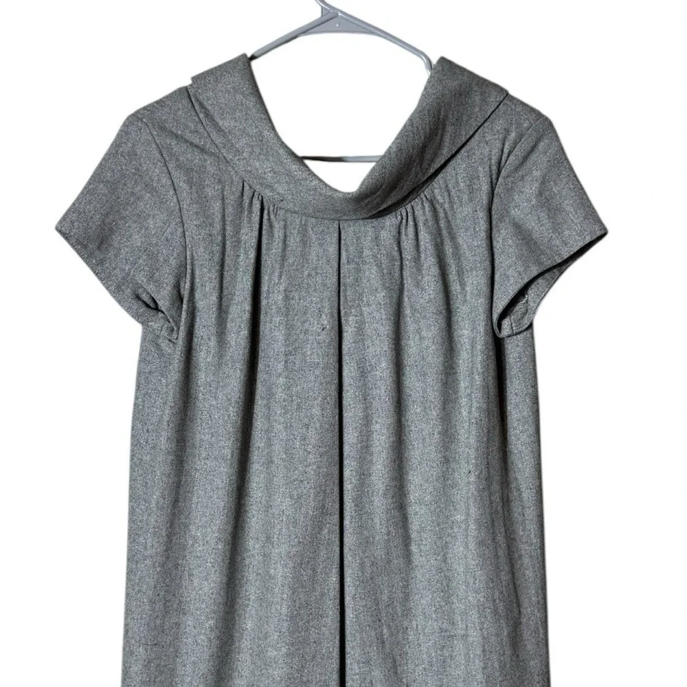 Anthropologie Ryu Wool Dress Small Coquette Soft Girl Romantic Grey Artsy Lagom